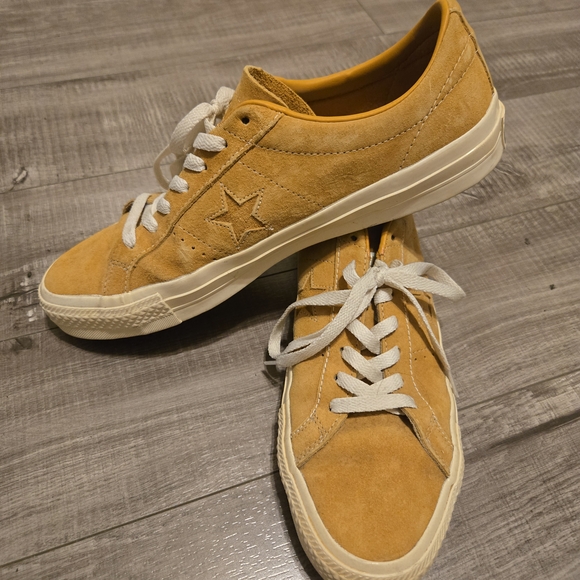 Converse Men's Yellow Suede Sneakers - Picture 1 of 5